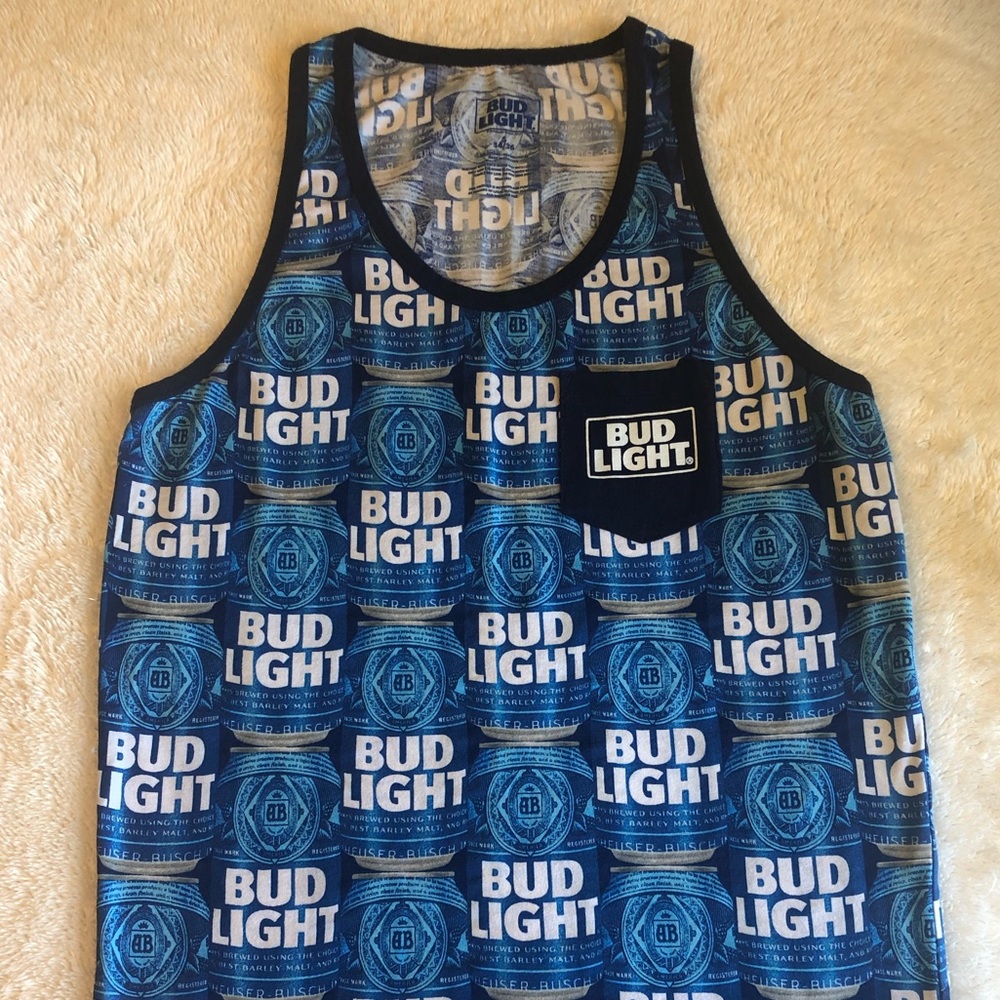 Bud light tank top men small 34/36
